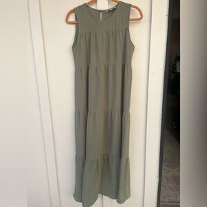 French Grey Maxi Dress